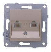 Розетка комп. Panasonic Karre Plus & Arkedia Slim WKTT04072BR-RU скрыт. IP20 бронза (упак.:1шт) от магазина РЭССИ