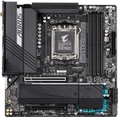Материнская плата Gigabyte B650M AORUS ELITE AX SocketAM5 AMD B650 4xDDR5 mATX AC`97 8ch(7.1) 2.5Gg RAID+HDMI+DP от магазина РЭССИ