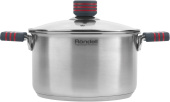 Кастрюля Rondell Stripes RDS-1280 3.4л. d=20см (с крышкой) стальной от магазина РЭССИ
