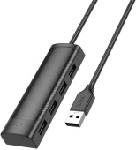 Разветвитель USB Hoco HB41 4порт. черный от магазина РЭССИ
