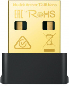 Сетевой адаптер WiFi TP-Link Archer T2UB Nano AC600 USB 2.0 (ант.внутр.) 1ант. от магазина РЭССИ