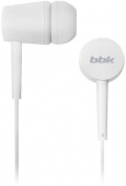 Наушники вкладыши BBK EP-1002S 1.2м белый проводные в ушной раковине (EP-1002S (W)) от магазина РЭССИ