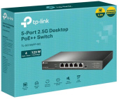 Коммутатор TP-Link TL-SG105PP-M2 (L2) 5x2.5Гбит/с 4PoE++ 123W неуправляемый от магазина РЭССИ