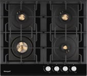 Газовая варочная поверхность Weissgauff HGG 6445 BL Volcano Burner черный от магазина РЭССИ