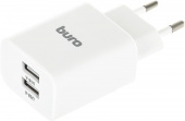 Сетевое зар./устр. Buro BUWE1 10.5W 2.1A 2xUSB универсальное белый (BUWE10S200WH) от магазина РЭССИ