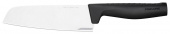 Нож кухонный Fiskars Hard Edge (1051761) стальной сантоку лезв.161мм прямая заточка черный от магазина РЭССИ