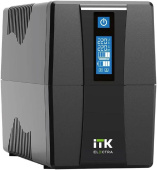 Источник бесперебойного питания ITK Electra EET-1000VA-1-002-S 600Вт 1000ВА черный от магазина РЭССИ