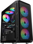 Корпус Оклик OCC-MD301 черный без БП ATX 6x120mm 2xUSB2.0 1xUSB3.0 audio bott PSU от магазина РЭССИ