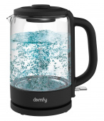 Чайник электрический Domfy DSB-EK304 1.7л. 2200Вт черный (корпус: стекло) от магазина РЭССИ