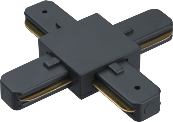 Коннектор Х-образный черный для шинопровода NLT-C-1L-AS2-BL-X от магазина РЭССИ