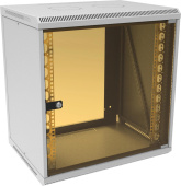 Шкаф коммутационный Suprlan (05-1203) настенный 12U 600x450мм пер.дв.стекл направл.под закл.гайки 70кг RAL 7035 385мм 21.94кг 620мм от магазина РЭССИ