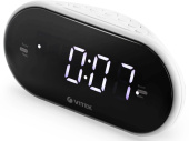 Радиобудильник Vitek VT-6602 белый LCD часы:цифровые AM/FM от магазина РЭССИ