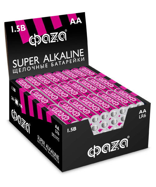 Элемент питания алкалиновый, LR 6(АА) Super Alkaline 4шт от магазина РЭССИ