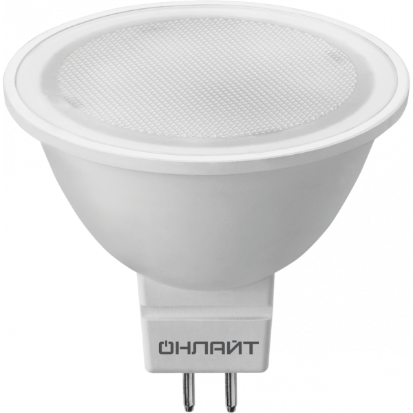 Лампа светодиодная LED 10вт 230в GU5.3 тепло-белый от магазина РЭССИ