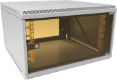Шкаф коммутационный Suprlan (05-1066) настенный 6U 600x600мм пер.дв.стекл направл.под закл.гайки 70кг RAL 7035 535мм 19.37кг 360мм от магазина РЭССИ