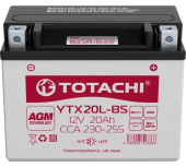 Аккумуляторная батарея TOTACHI CMF 20 а/ч YTX20L-BS L 90020 от магазина РЭССИ