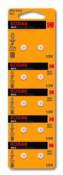 Батарейка AG3 (392) LR736, LR41 [KAG3-10] MAX Button Cell (100/1000/80000) от магазина РЭССИ