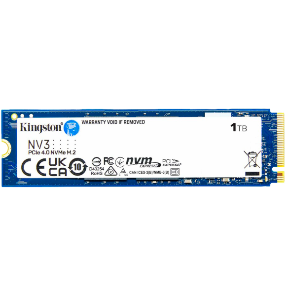 Накопитель SSD M.2 2280 1 ТБ NV3, PCIe 4.0 x4, 3D NAND, 6000/4000 Мб/с от магазина РЭССИ
