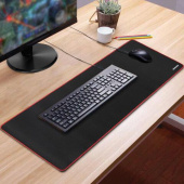 Компьютерный коврик для мыши и клавиатуры SONNEN BLACK TITAN XL большой 800x300x3 мм черный 513615 от магазина РЭССИ
