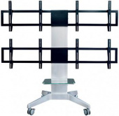 Подставка для телевизора Arm Media PT-STAND-16 серебристый 26"-55" макс.120кг напольный фиксированный от магазина РЭССИ