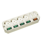 Сетевой удлинитель Most A16 3м (6 розеток) белый (пакет ПЭ) от магазина РЭССИ