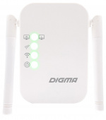 Повторитель беспроводного сигнала Digma D-WR310 N300 10/100BASE-TX белый (упак.:1шт) от магазина РЭССИ