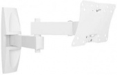 Кронштейн для телевизора Holder LCDS-5064 белый 10"-32" макс.30кг настенный поворотно-выдвижной и наклонный от магазина РЭССИ
