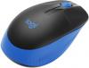 Мышь Logitech M191 голубой/черный оптическая (1000dpi) беспроводная USB (2but) от магазина РЭССИ