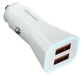 Автомобильное зарядное устройство More Choice AC24 White от магазина РЭССИ
