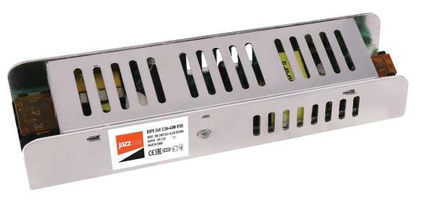 Драйвер для светодиодный ленты BSPS 24V 2,5A=60W IP20 от магазина РЭССИ