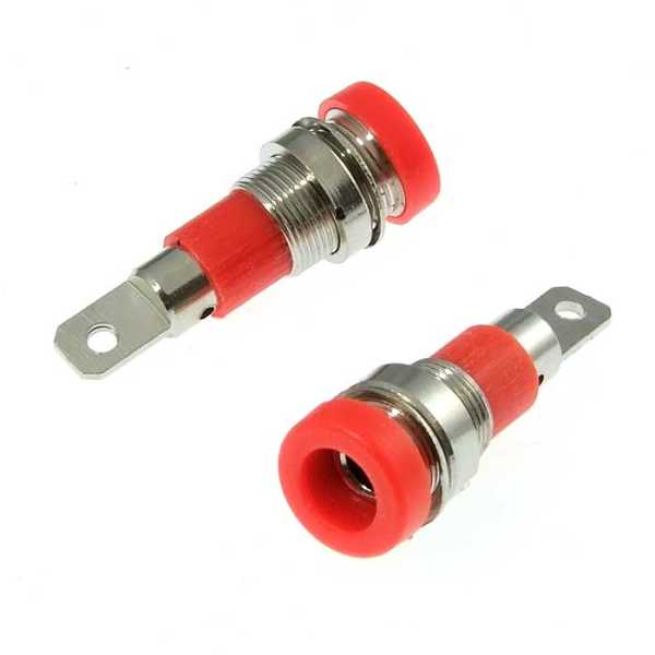 Z009 4mm panel jack RED от магазина РЭССИ
