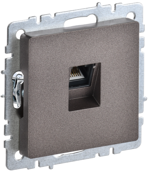 BRITE Розетка компьютерная RJ45 кат.5E РК10-БрТБ темная бронза IEK от магазина РЭССИ