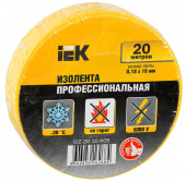 Изолента IEK UIZ-20-10-K05 ш.19мм 20м желтый (упак.:1шт) от магазина РЭССИ