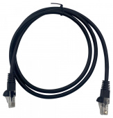 Патч-корд Buro UTP 4 пары cat5E CCA molded 1м черный RJ-45 (m)-RJ-45 (m) от магазина РЭССИ