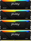 Память DDR4 4x8GB 3200MHz Kingston KF432C16BB2AK4/32 Fury Beast RGB RTL Gaming PC4-25600 CL16 DIMM 288-pin 1.35В dual rank с радиатором Ret от магазина РЭССИ