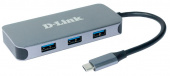 Разветвитель USB 3.0 D-Link DUB-2335 4порт. черный (DUB-2335/A1A) от магазина РЭССИ