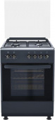 Плита Газовая De Luxe 606040.24г-004 (кр) антрацит (стеклянная крышка) реш.чугун от магазина РЭССИ
