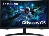 Монитор Samsung 32" Odyssey G5 S32CG550EI черный VA LED 1ms 16:9 HDMI M/M матовая 300cd 178гр/178гр 2560x1440 165Hz DP 2K USB 5.2кг от магазина РЭССИ