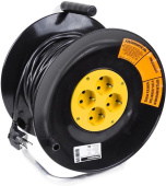 Удлинитель силовой PROconnect STANDARD (11-7607) 3x1.0кв.мм 4розет. 50м ПВС 10A катушка черный от магазина РЭССИ