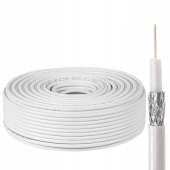 Кабели Кабель коаксиальный RG-6U, 75 Ом, CCS/Al/Al, 48%, 10 м, INDOOR, белый, PROconnect от магазина РЭССИ