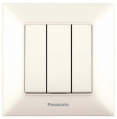 Выключатель Panasonic Arkedia Slim скрыт. 3кл. IP20 бежевый (упак.:1шт) (WNTC00152BG-RU) от магазина РЭССИ