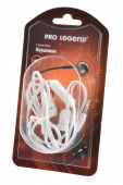 Наушники Pro Legend Bass PL5003 затычки, белые 20-20kHz, 106#3dB, 32Ом, плоский шнур 1м, gold BL1 от магазина РЭССИ