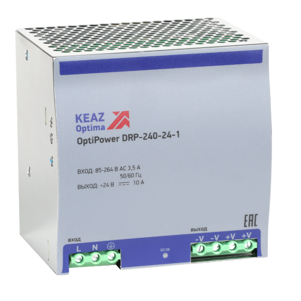 Блок питания OptiPower DRP-240-24-1 от магазина РЭССИ