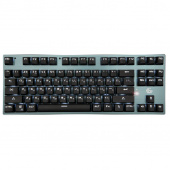 Клавиатура провод./беспров. Gembird KBW-G540L механ. BT 5.0/24 ГГц/USB Outemu Blue белая подсветка 87кл от магазина РЭССИ