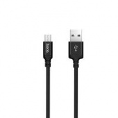 Кабель USB 2.0 hoco X14 AM/microBM черный  макс. ток 17 А от магазина РЭССИ