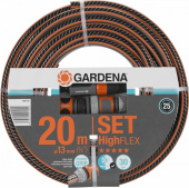 Шланг Gardena Highflex 1/2" 20м поливочный армированный черный/оранжевый (18064-20.000.00) от магазина РЭССИ