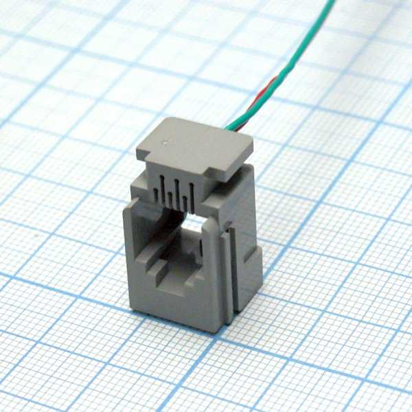 TJ6P2C розетка с проводом  108-623 P от магазина РЭССИ