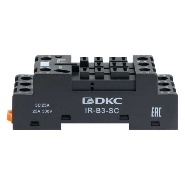 Колодка с винтовыми клеммами для силового реле на 3 группы IR-24DC/230AC-3CO от магазина РЭССИ