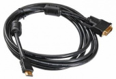 Кабель Buro HDMI-19M-DVI-D-3M HDMI (m) DVI-D (m) 3м феррит.кольца от магазина РЭССИ