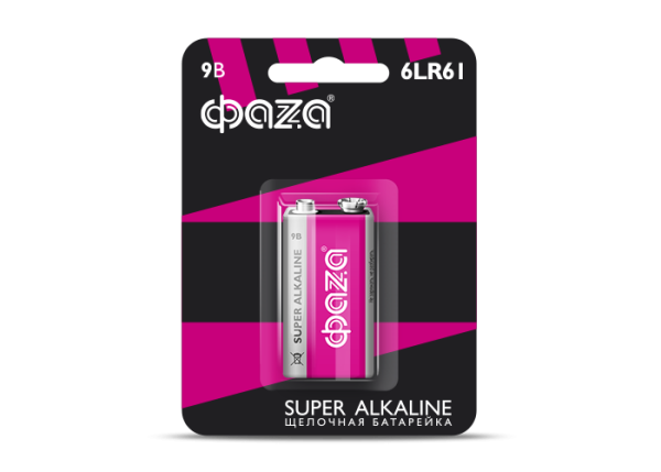 Элемент питания, крона 6LR61 Super Alkaline, блистер, 1шт. от магазина РЭССИ